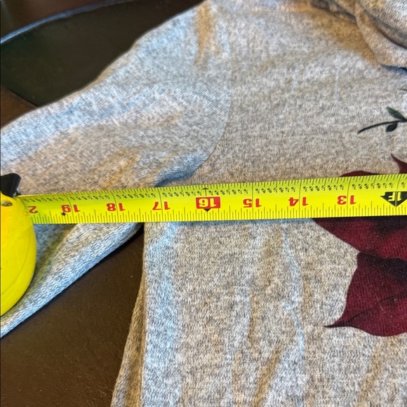 Floral Gray Long Sleeve Top - Picture 4 of 7